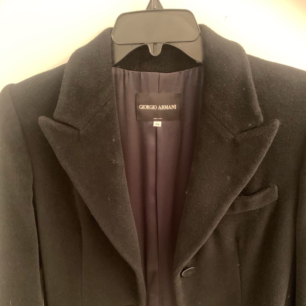 Woman’s Giorgio Armani overcoat